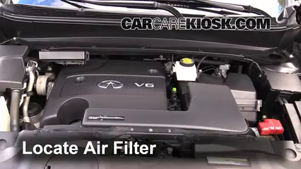 2013 Infiniti JX35 3.5L V6 Filtre à air (moteur) Changement
